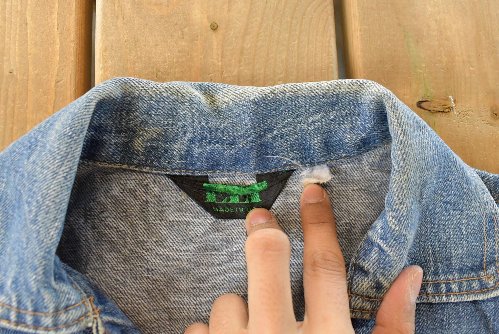 Vintage 1990s Ely Cattleman Denim Jean Trucker Jacket Women's Small / 90s Fall Outerwear / Fall Coat from propervintagecanada