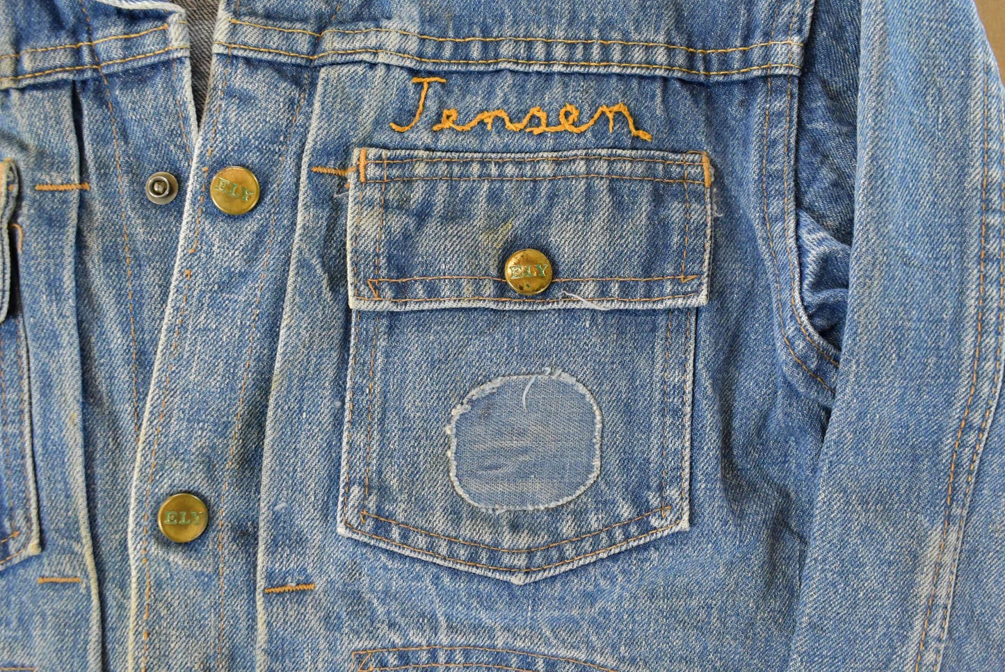 Vintage 1990s Ely Cattleman Denim Jean Trucker Jacket Women's Small / 90s Fall Outerwear / Fall Coat from propervintagecanada