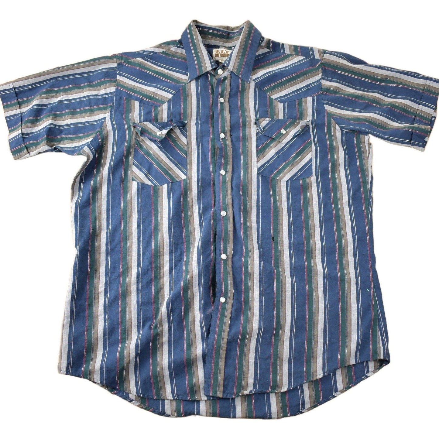Vintage 1990s Ely Cattleman South Western Style Button Up Rodeo Shirt Men's L from propervintagecanada