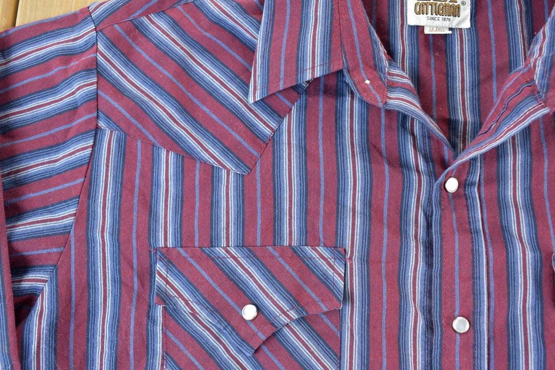 Vintage 1990s Ely Cattleman Western Button Up Shirt Men's Large from propervintagecanada