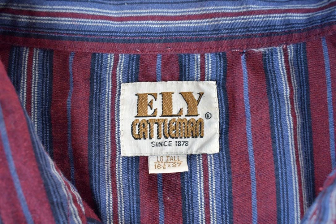 Vintage 1990s Ely Cattleman Western Button Up Shirt Men's Large from propervintagecanada