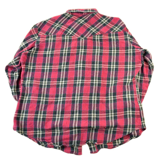 Vintage 1990s Ely Cattleman Western Flannel Pearl Snap Button Up Shirt Men's XL from propervintagecanada