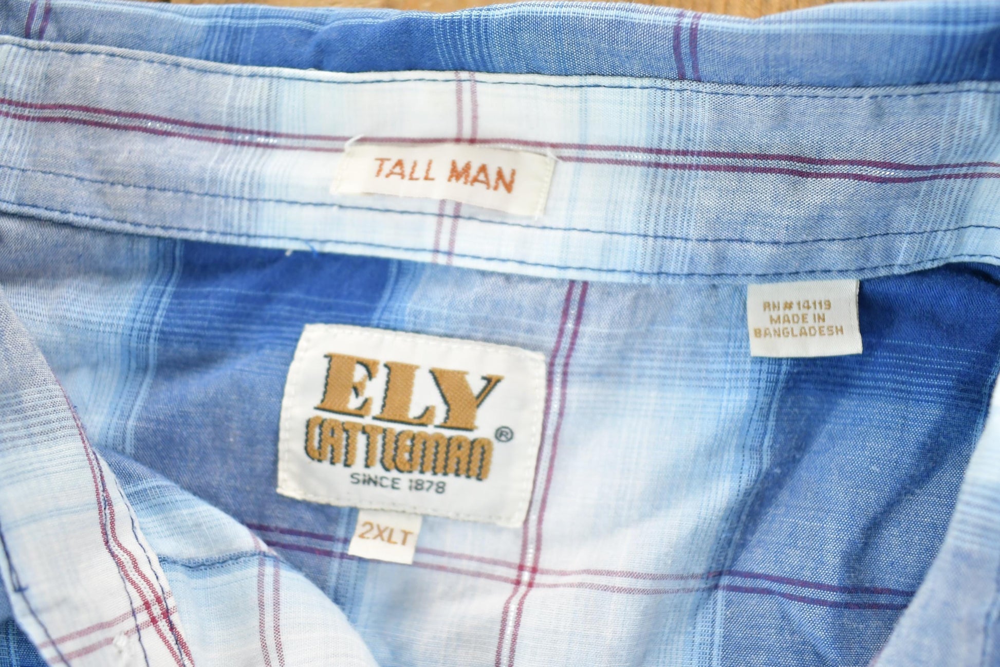 Vintage 1990s Ely Cattleman Western Style Button Up Mens XXL Tall from propervintagecanada