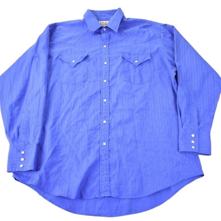 Vintage 1990s Ely Cattleman Western Style Pearl Snap Button Up Shirt Men's XL from propervintagecanada