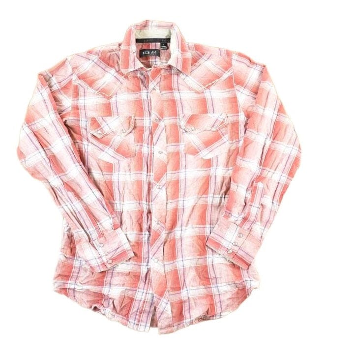 Vintage 1990s Ely Cattleman Western Style Plaid Button Up Shirt Men's S from propervintagecanada