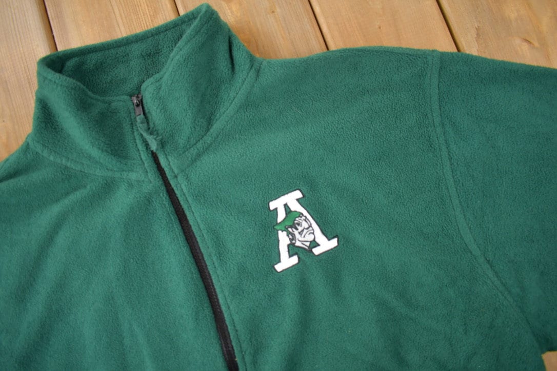 Vintage 1990s Embroidered"A" Collegiate Fleece Sweater Men's XL from propervintagecanada