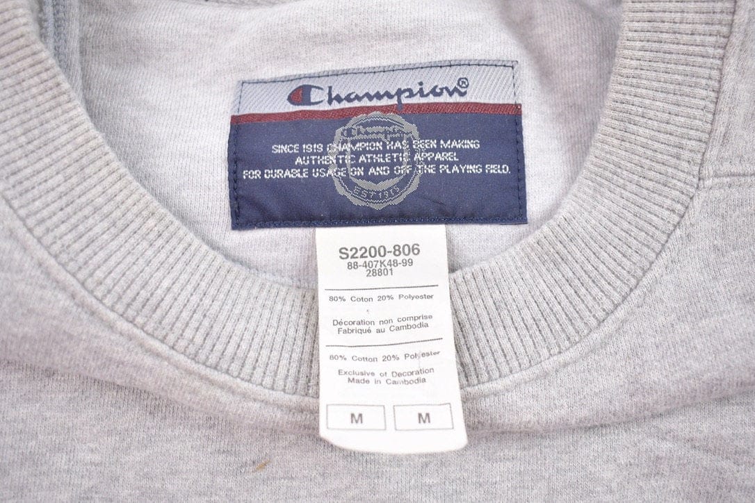 Vintage 1990s Embroidered Champion Sweatshirt Men's M from propervintagecanada