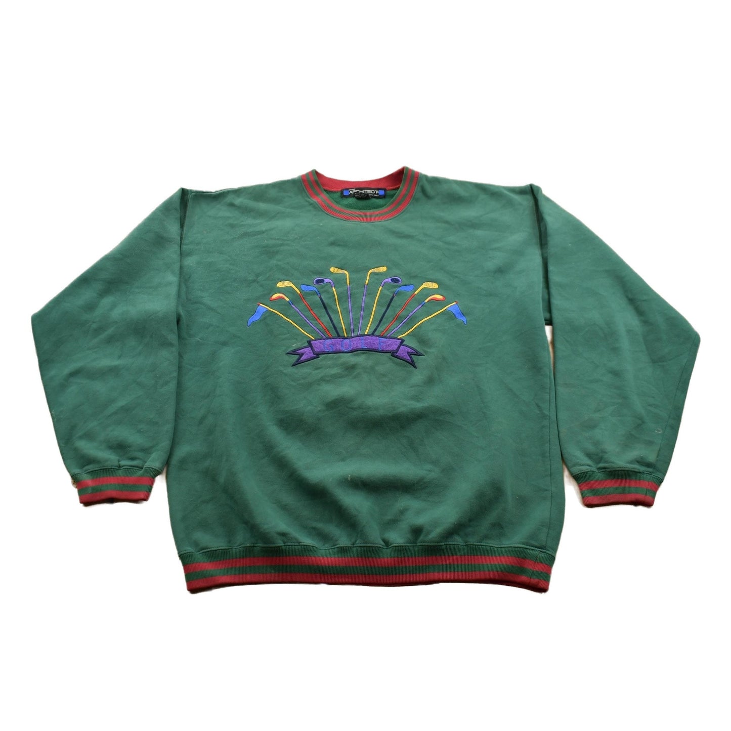 Vintage 1990s Embroidered Golf Club Crewneck Sweatshirt Men's M from propervintagecanada