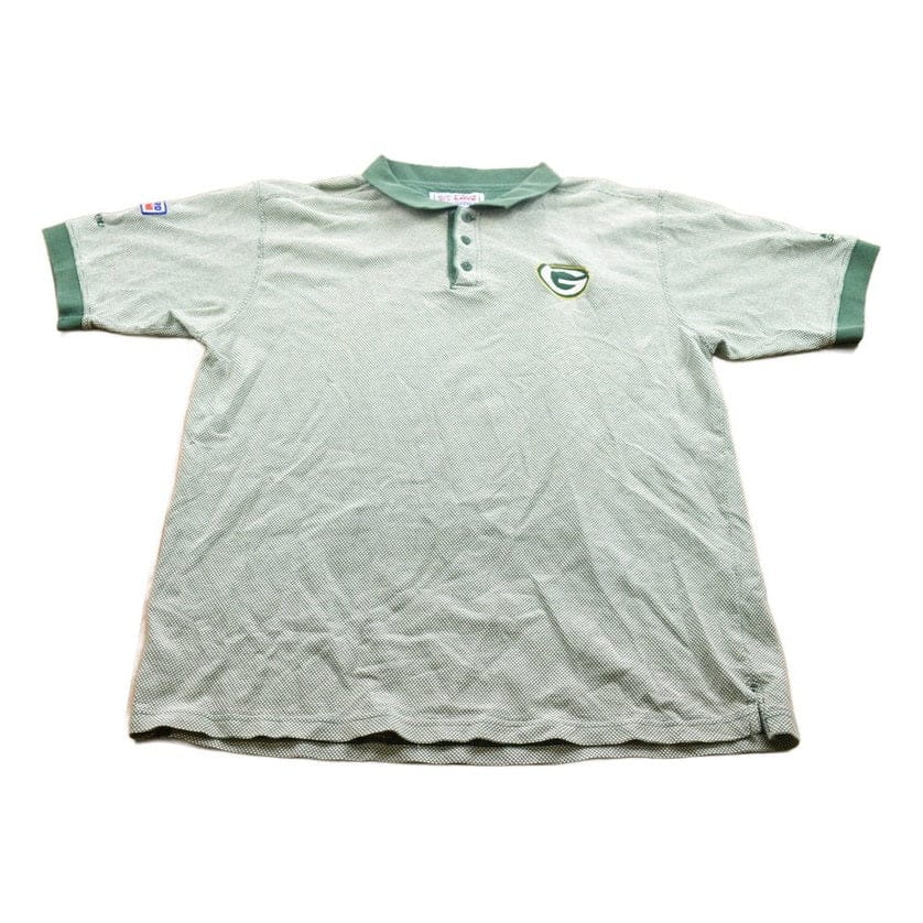 Vintage 1990s Embroidered Pro Line Green Bay Packers NFL Button Up Collar T-Shirt Men's XL from propervintagecanada