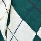 Vintage 1990s Emerald Argyle Wool Knit Sweater Men's Large from propervintagecanada
