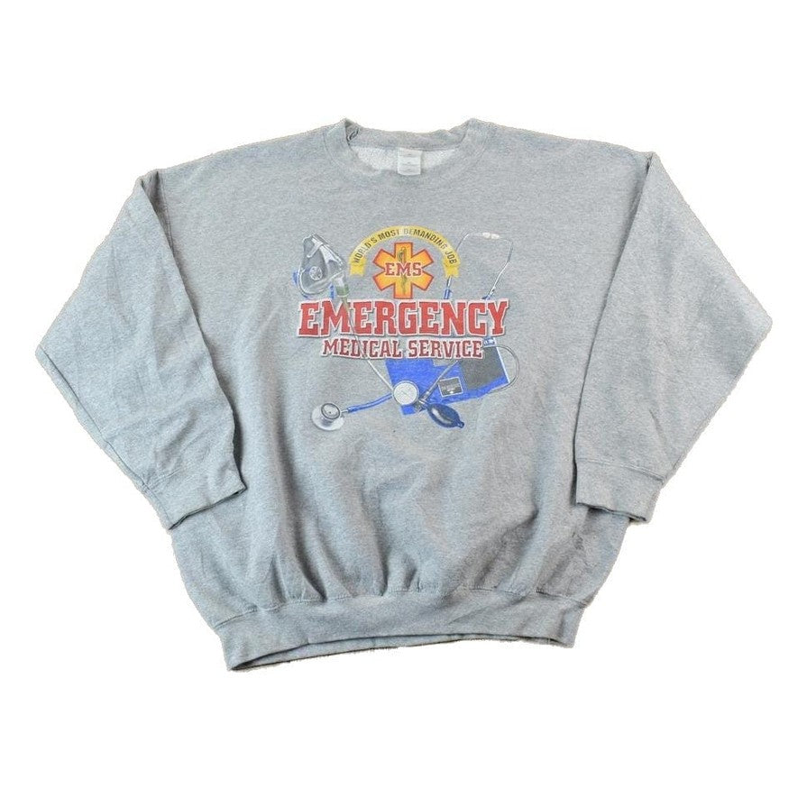 Vintage 1990s EMS Souvenir Crewneck Sweatshirt Men's XL from propervintagecanada