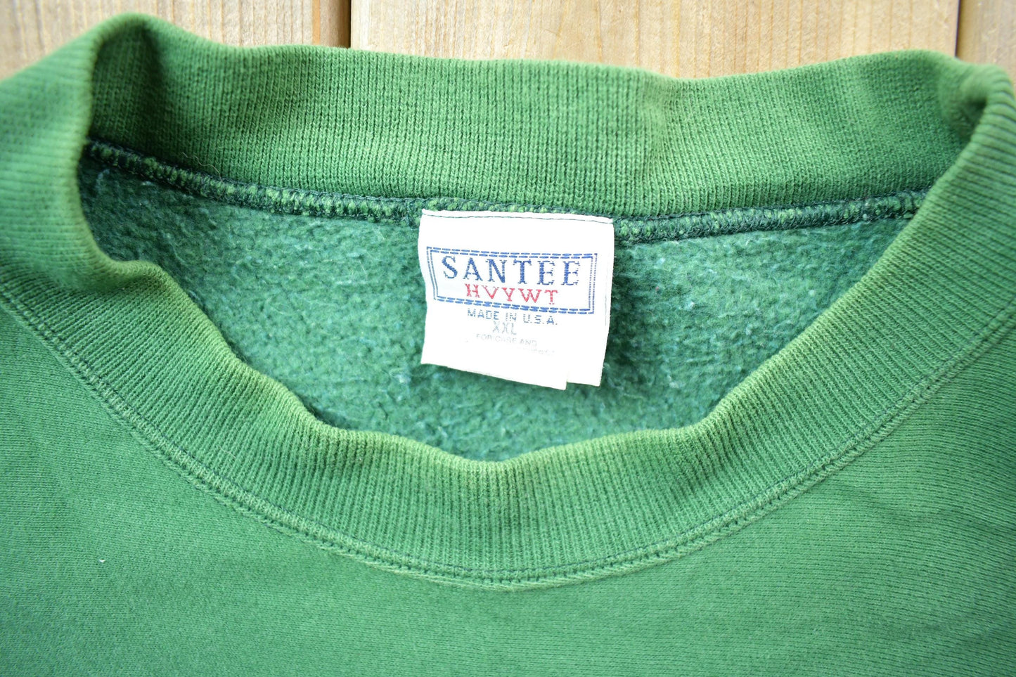 Vintage 1990s En Tuitoi Nika SANTEE University Collegiate Crewneck Men's 2XL from propervintagecanada