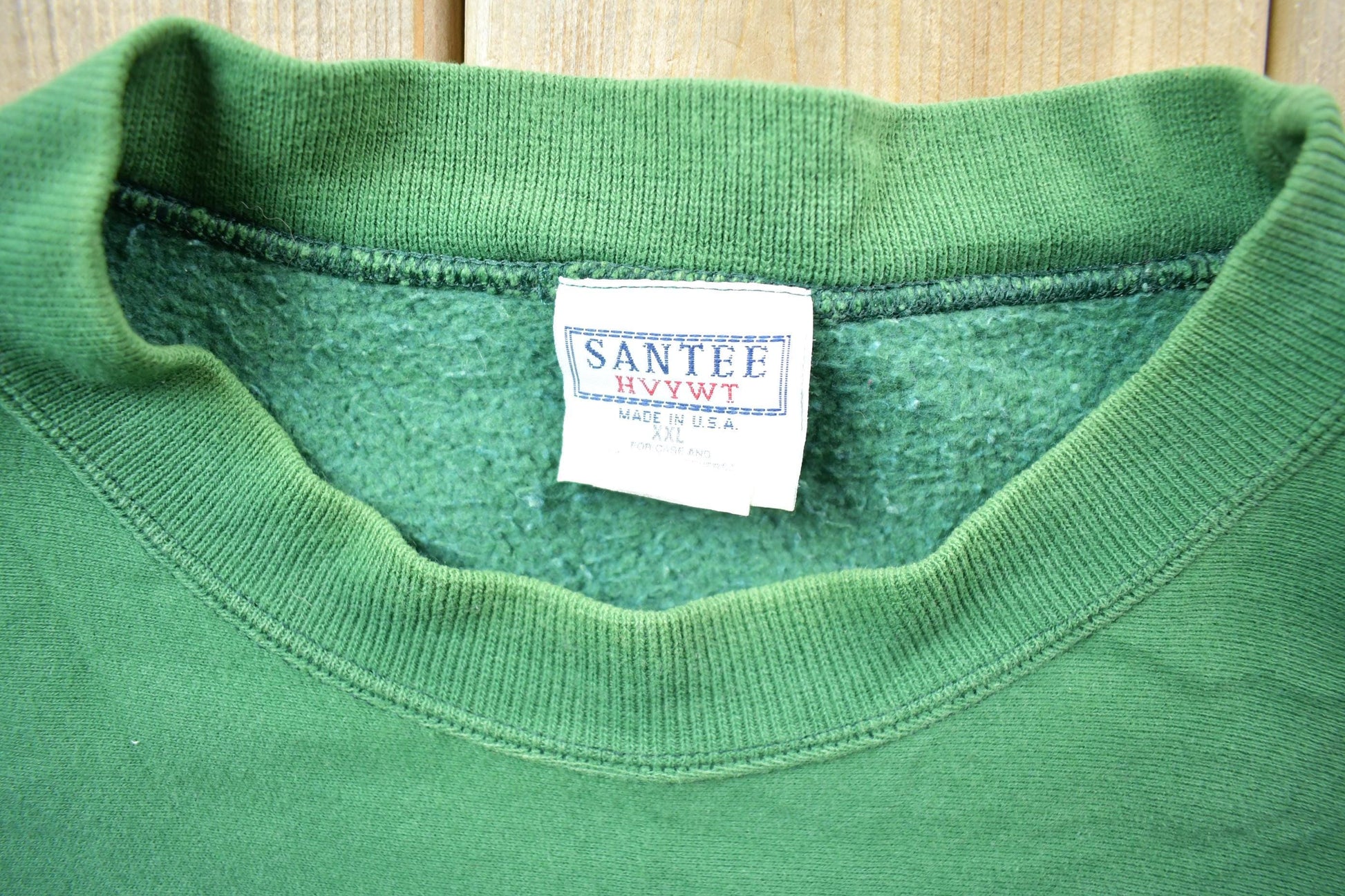 Vintage 1990s En Tuitoi Nika SANTEE University Collegiate Crewneck Men's 2XL from propervintagecanada