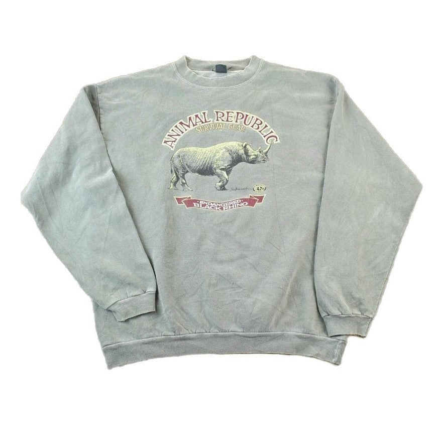 Vintage 1990s Endangered Black Rhino Men's XL from propervintagecanada
