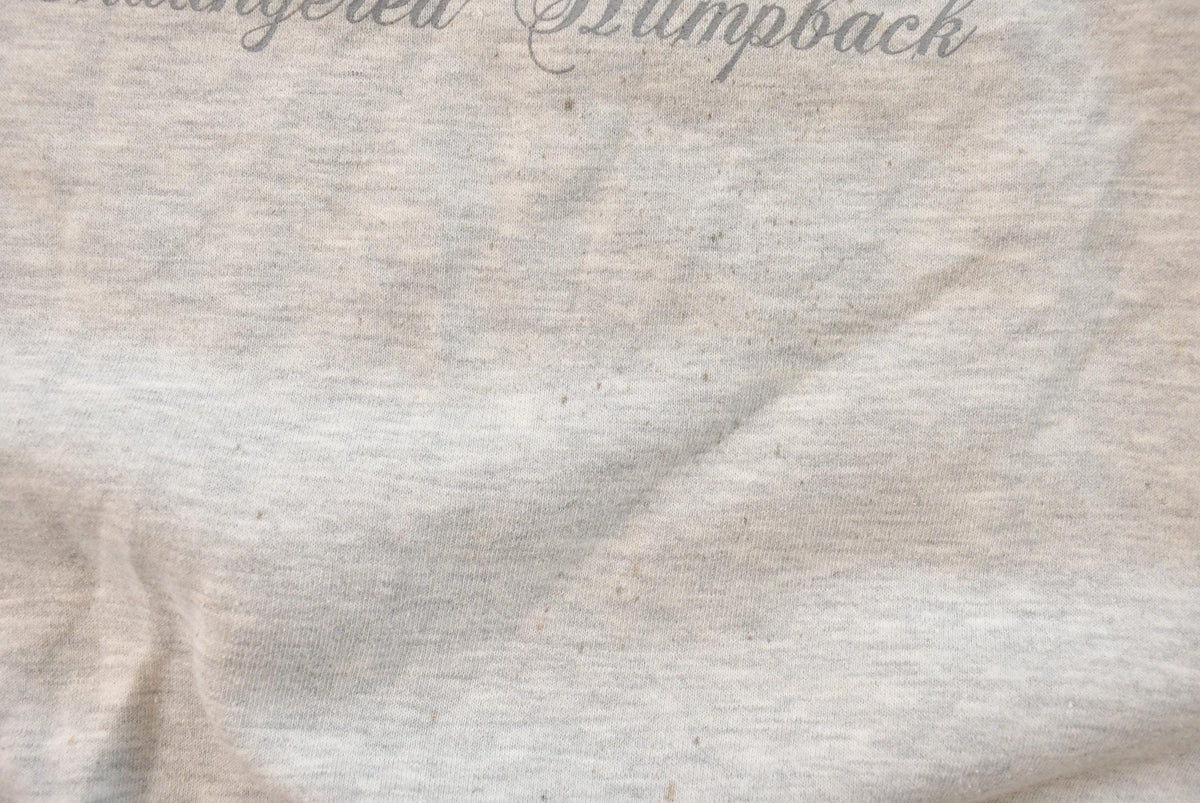 Vintage 1990s Endangered Humpback Whale Graphic Crewneck Sweatshirt Men's XL from propervintagecanada