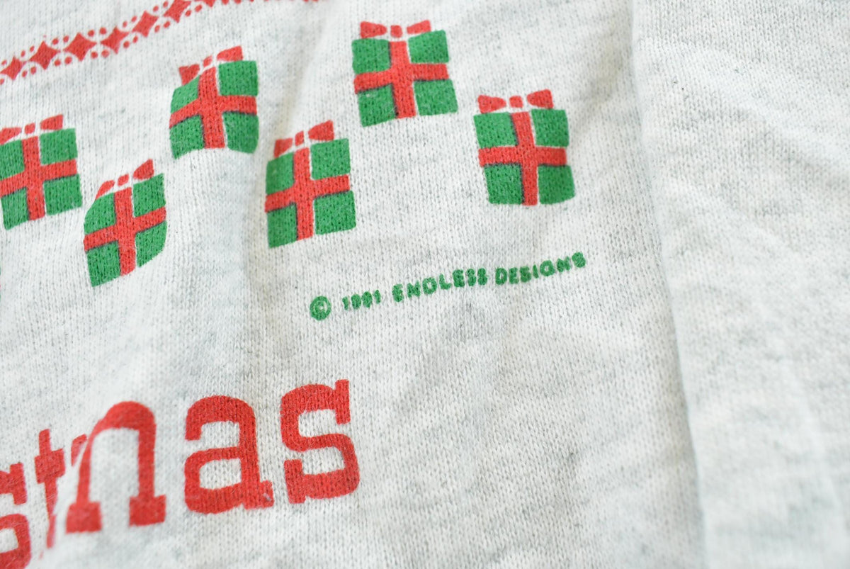 Vintage 1990s Endless Designs Mother Goose Graphic Crewneck Men's M / 90s Streetwear / Grandma Sweater / Double Collar / Made in USA from propervintagecanada