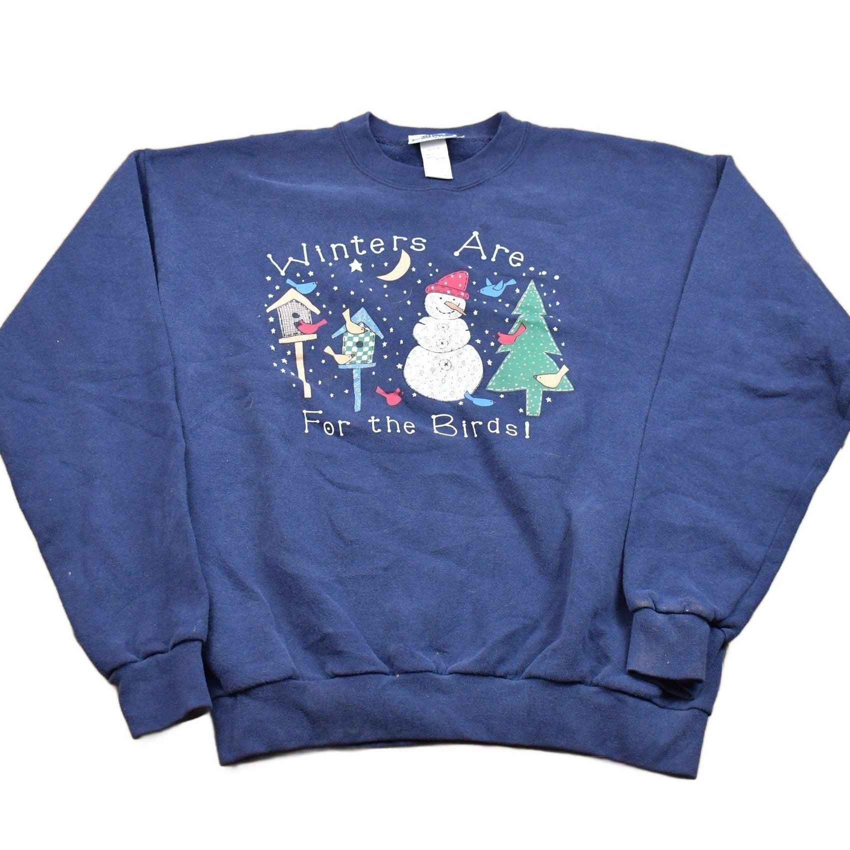 Vintage 1990s Endless Designs Winter Animals Crewneck Sweatshirt Men's Large from propervintagecanada