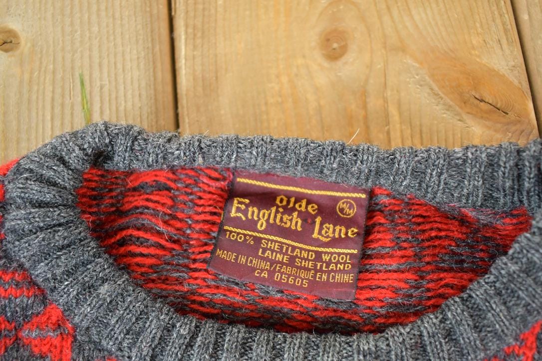 Vintage 1990s English Lane 100% Wool Knit Sweater Men's Large from propervintagecanada