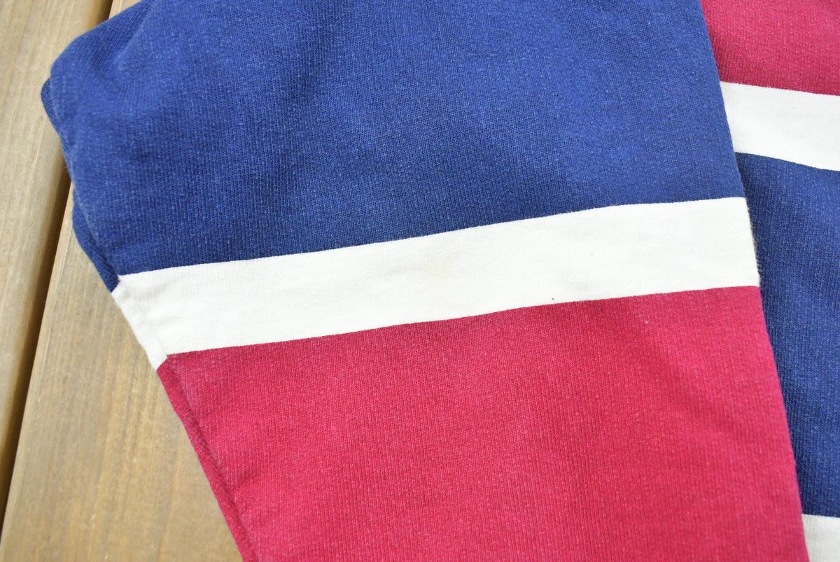 Vintage 1990s Enuf Internationale Striped Rugby Polo Collared Long Sleeve T-Shirt Men's XL from propervintagecanada