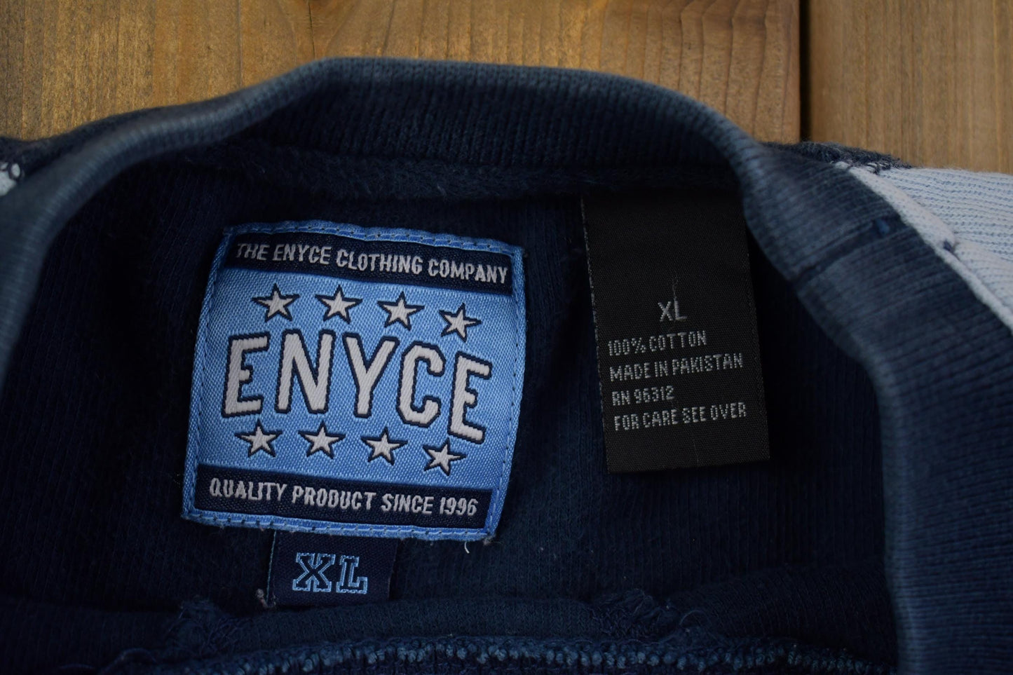 Vintage 1990s Enyce Hip Hop Streetwear Spellout Crewneck Sweatshirt Men's XL from propervintagecanada