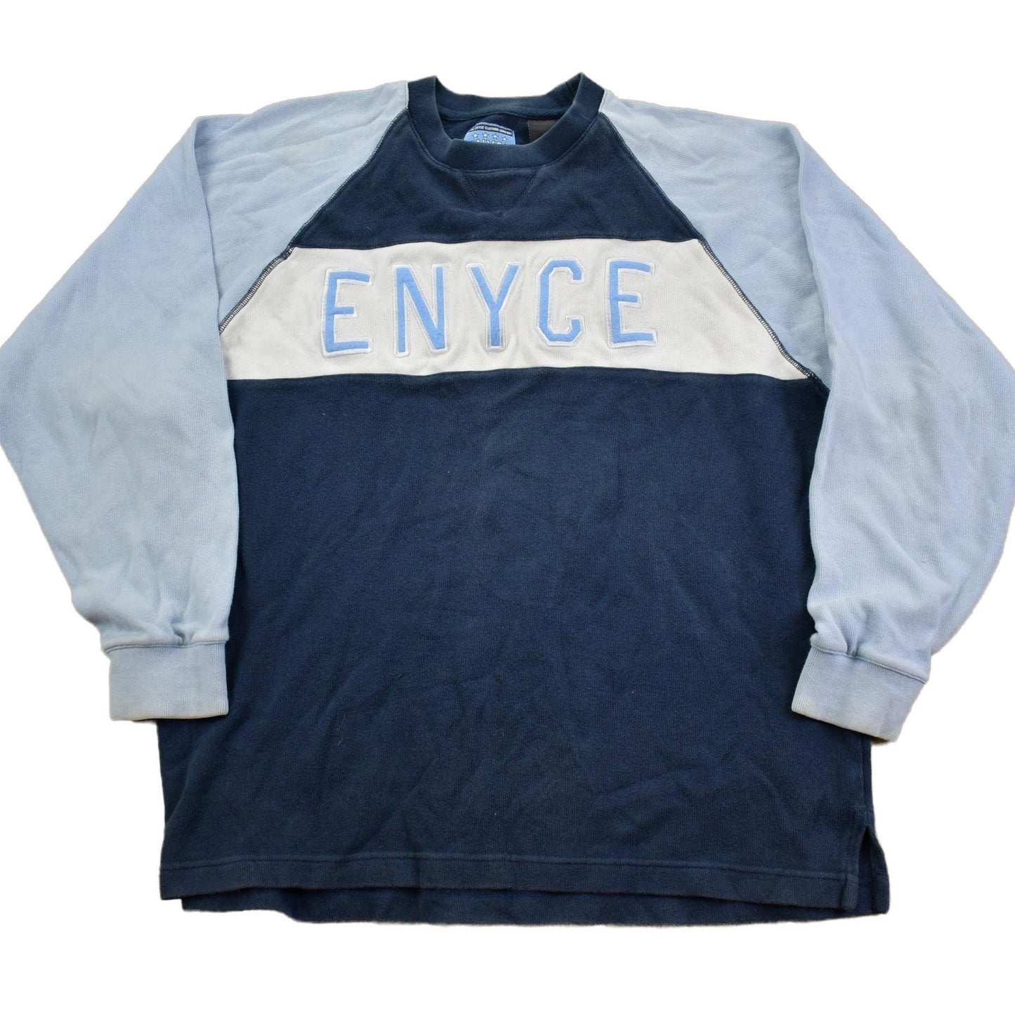 Vintage 1990s Enyce Hip Hop Streetwear Spellout Crewneck Sweatshirt Men's XL from propervintagecanada