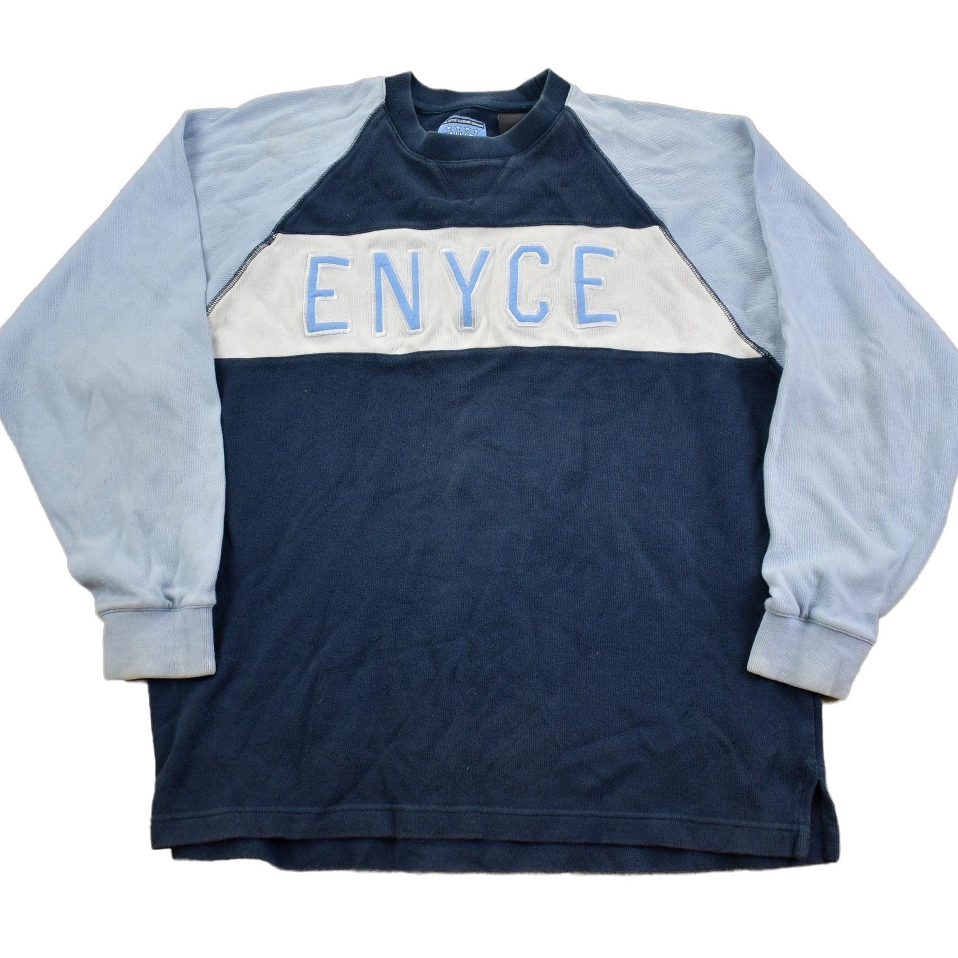 Vintage 1990s Enyce Hip Hop Streetwear Spellout Crewneck Sweatshirt Men's XL from propervintagecanada