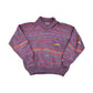Vintage 1990s Enzo Lorenzo Shawl Knit Abstract Sweater Men's L from propervintagecanada