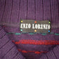 Vintage 1990s Enzo Lorenzo Shawl Knit Abstract Sweater Men's L from propervintagecanada