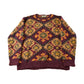 Vintage 1990s Episcia Hand Knit Geometric Crewneck Sweater Men's XL from propervintagecanada