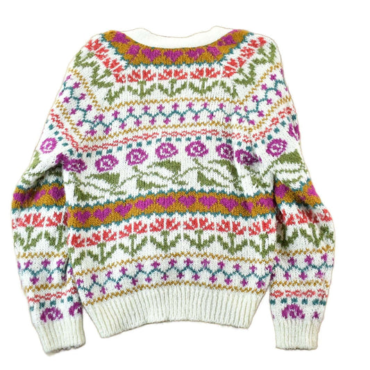Vintage 1990s Erica & Company Floral Knit Cardigan Women's Medium from propervintagecanada