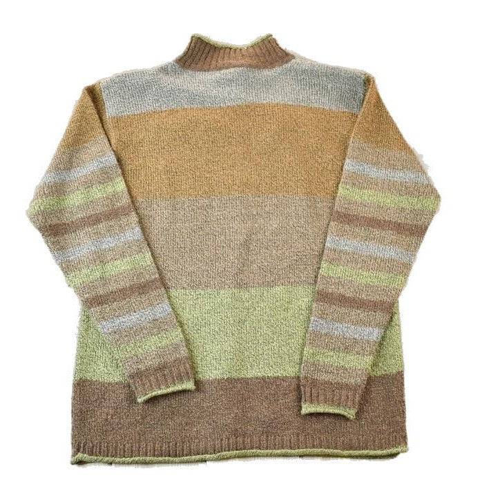 Vintage 1990s Erika And Co Knit Abstract Pattern Crewneck Sweater Men's Medium from propervintagecanada