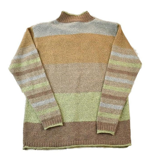 Vintage 1990s Erika And Co Knit Abstract Pattern Crewneck Sweater Men's Medium from propervintagecanada