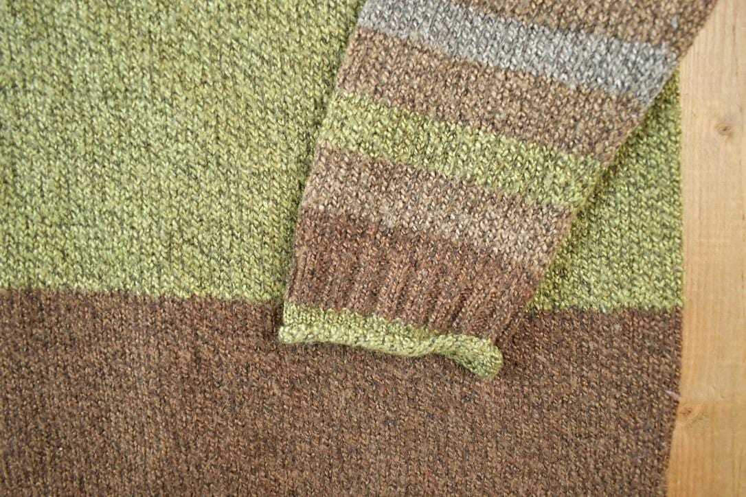 Vintage 1990s Erika And Co Knit Abstract Pattern Crewneck Sweater Men's Medium from propervintagecanada