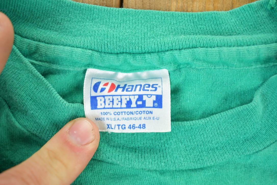 Vintage 1990s Erin Go Moose Souvenir Single Stitch Graphic Print T-Shirt Men's Large from propervintagecanada