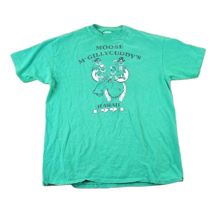 Vintage 1990s Erin Go Moose Souvenir Single Stitch Graphic Print T-Shirt Men's Large from propervintagecanada