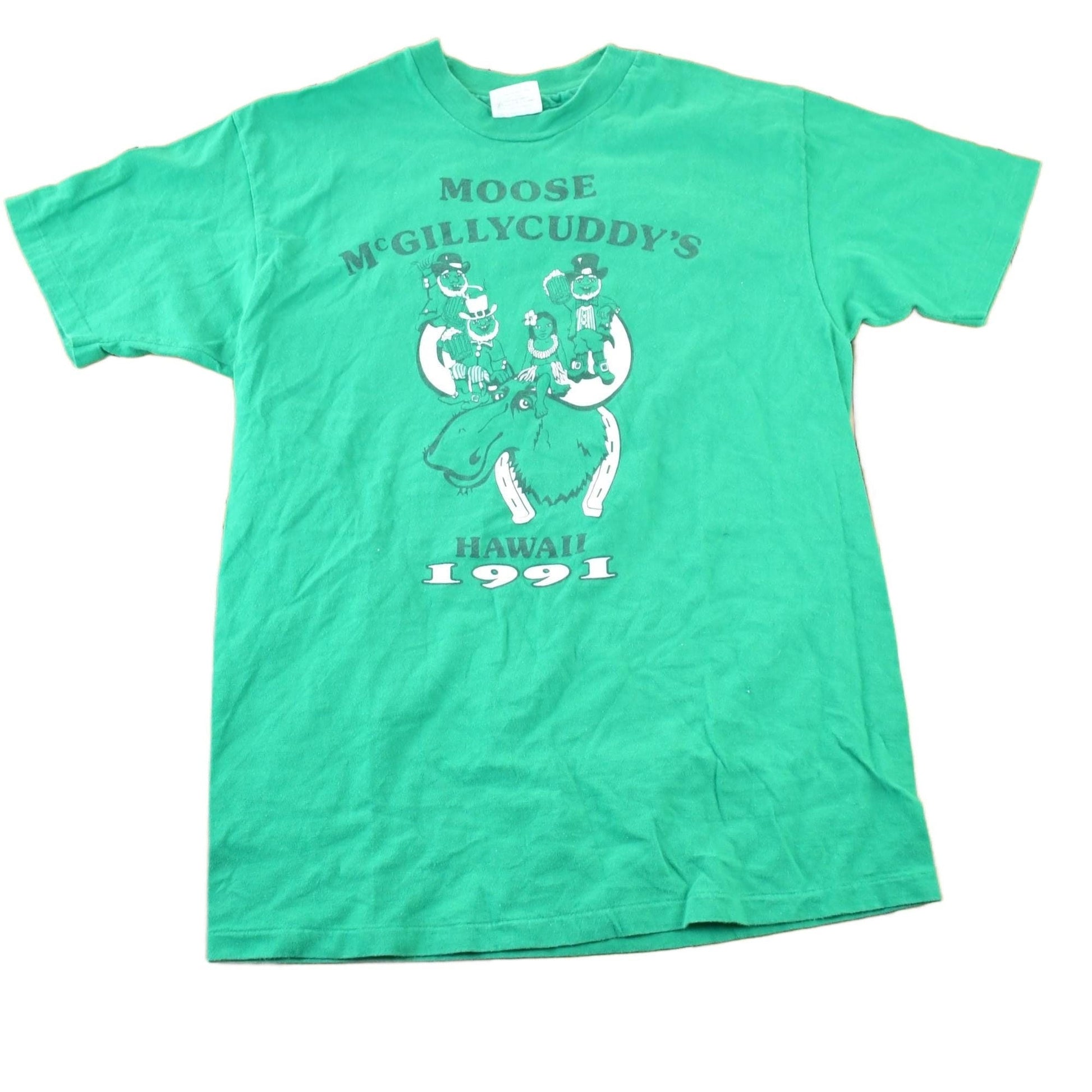 Vintage 1990s Erin Go Moose Souvenir Single Stitch Graphic Print T-Shirt Men's Large from propervintagecanada