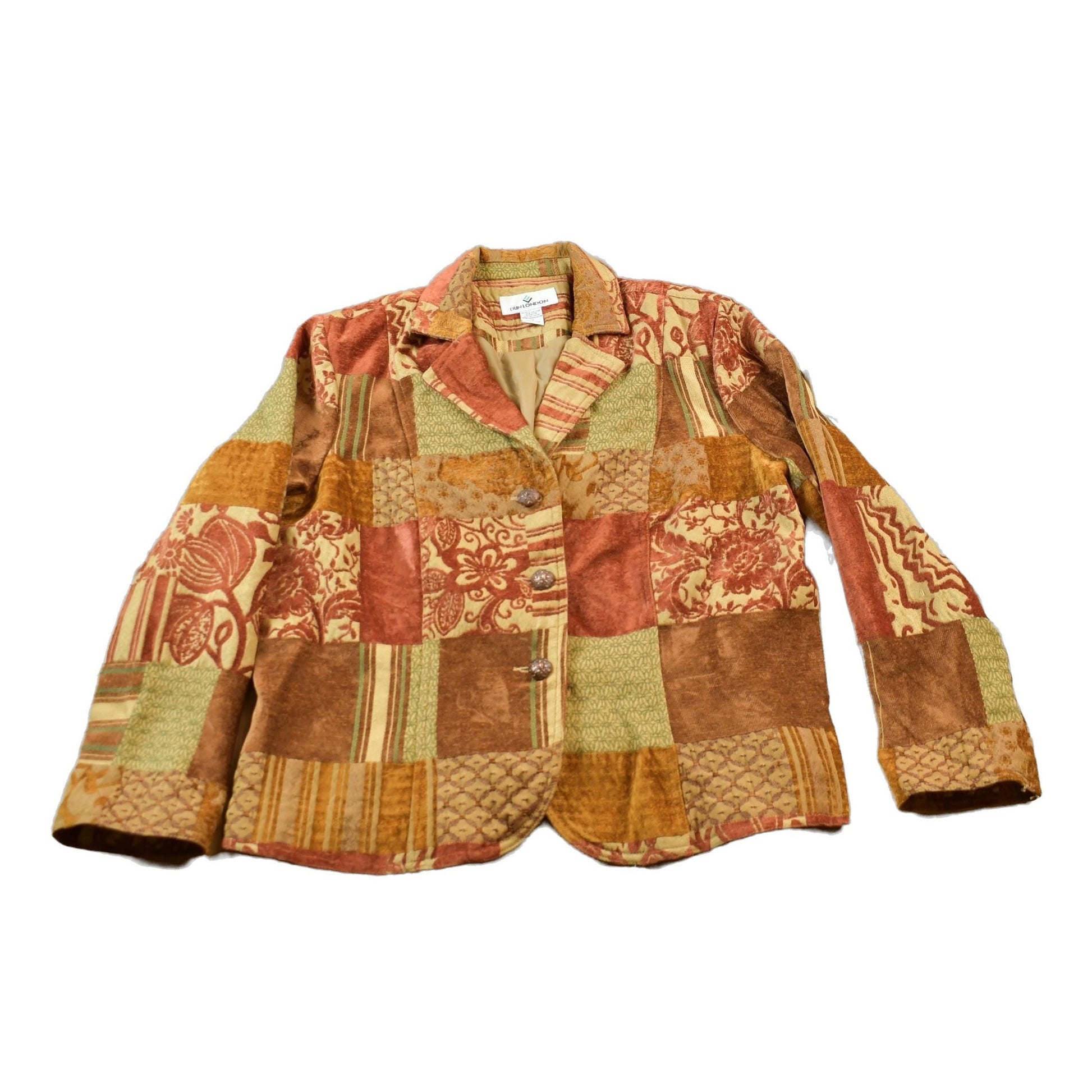 Vintage 1990s Erin London All Over Print Blazer Women's M-L from propervintagecanada