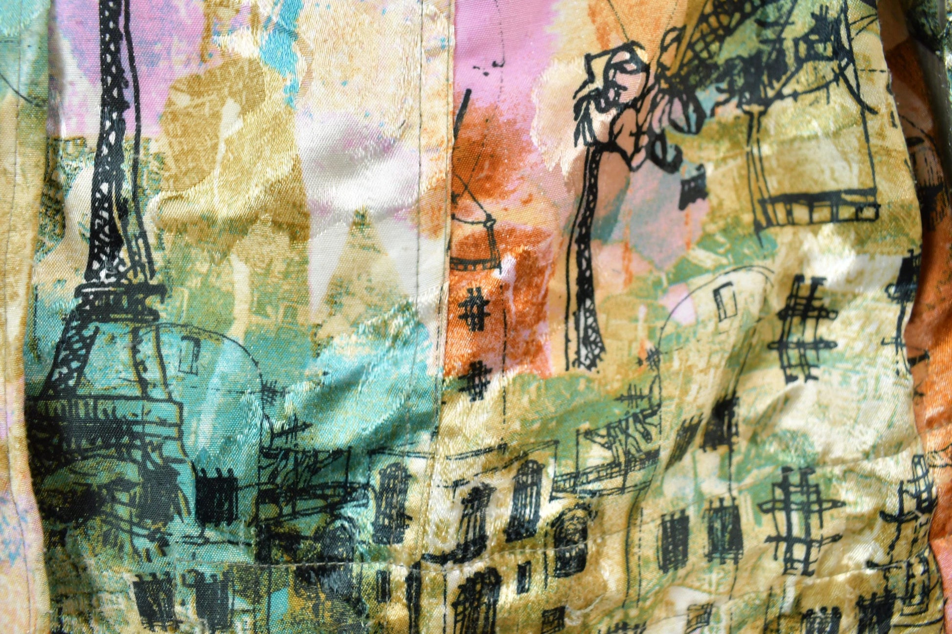 Vintage 1990s Erin London All Over Print Light Jacket Men's Small from propervintagecanada