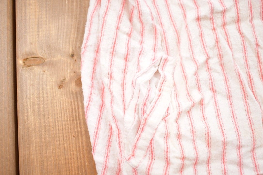 Vintage 1990s Esleep Pinstripe Button Up Pyjama Shirt Women's L from propervintagecanada