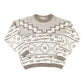Vintage 1990s Essentiels Abstract Knit Crewneck Sweater Mens L from propervintagecanada