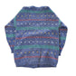 Vintage 1990s Euro Prep Striped Knit Cardigan Sweater Women's S from propervintagecanada