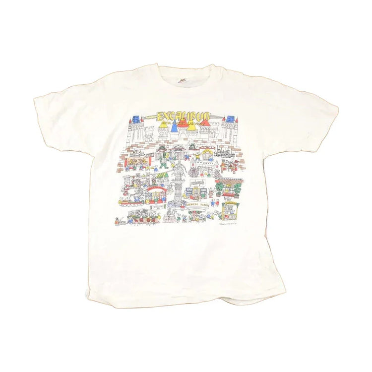 Vintage 1990s Excalibur Casino Las Vegas Souvenir Travel T-Shirt Men's M from propervintagecanada