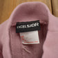 Vintage 1990s Excelsior Pink Cable Knitt Mockneck Sweater Men's Large from propervintagecanada