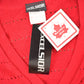 Vintage 1990s Excelsior Red Knit Cardigan Sweater Men's Large from propervintagecanada