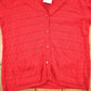Vintage 1990s Excelsior Red Knit Cardigan Sweater Men's Large from propervintagecanada