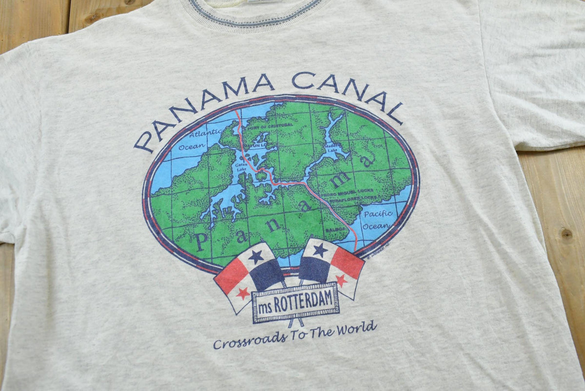 Vintage 1990s Experience Panama Canal Souvenir T-Shirt Men's L from propervintagecanada