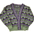 Vintage 1990s Expressions Internationsl Abstract Knit Cardigan Sweater Men&