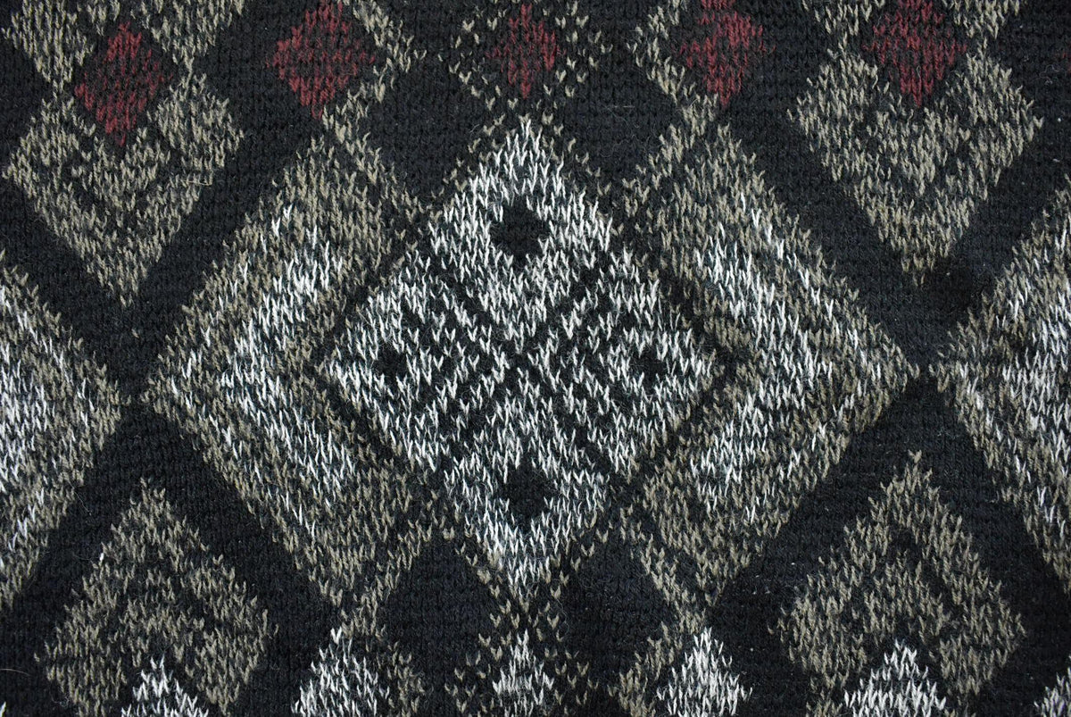 Vintage 1990s Expressions Knit Abstract Pattern Crewneck Sweater Men's M from propervintagecanada