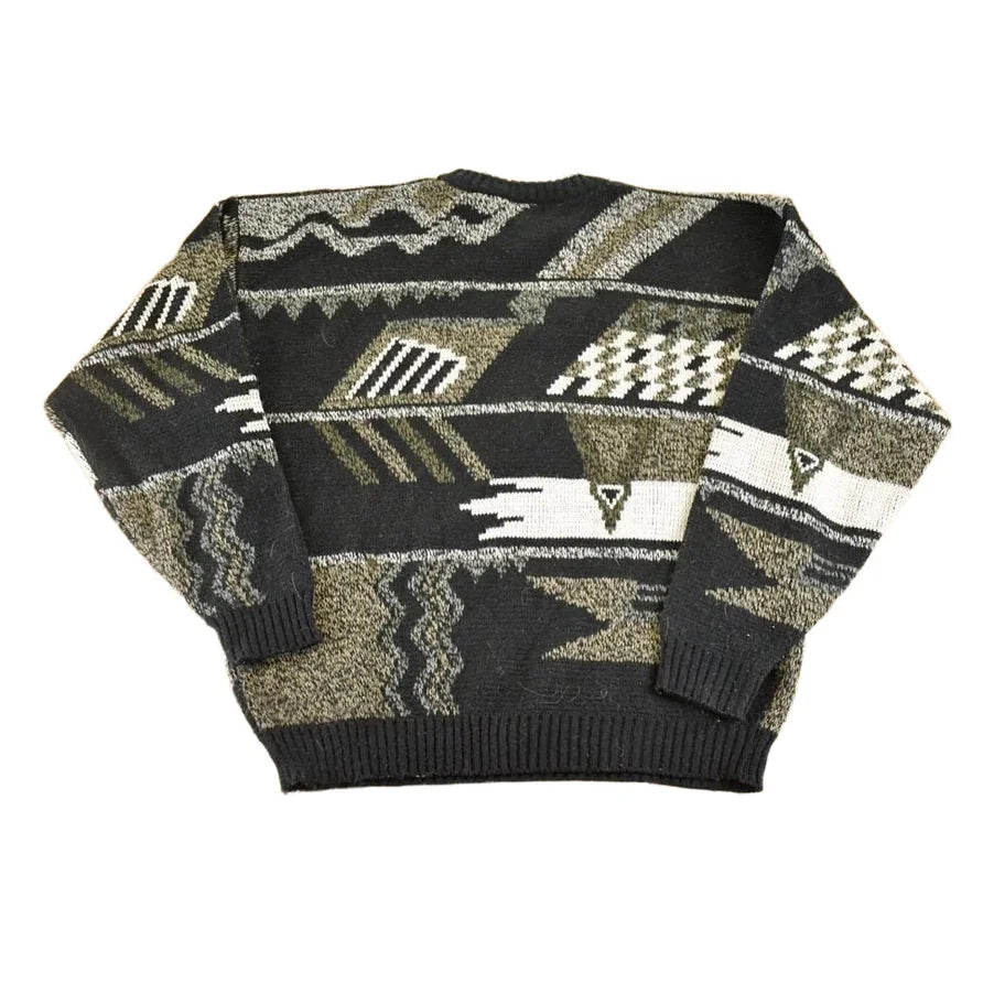 Vintage 1990s Expressions Knit Crewneck Sweater Men's L from propervintagecanada