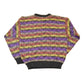 Vintage 1990s Expressions Worldwide Abstract Knit Crewneck Sweater Mens L from propervintagecanada